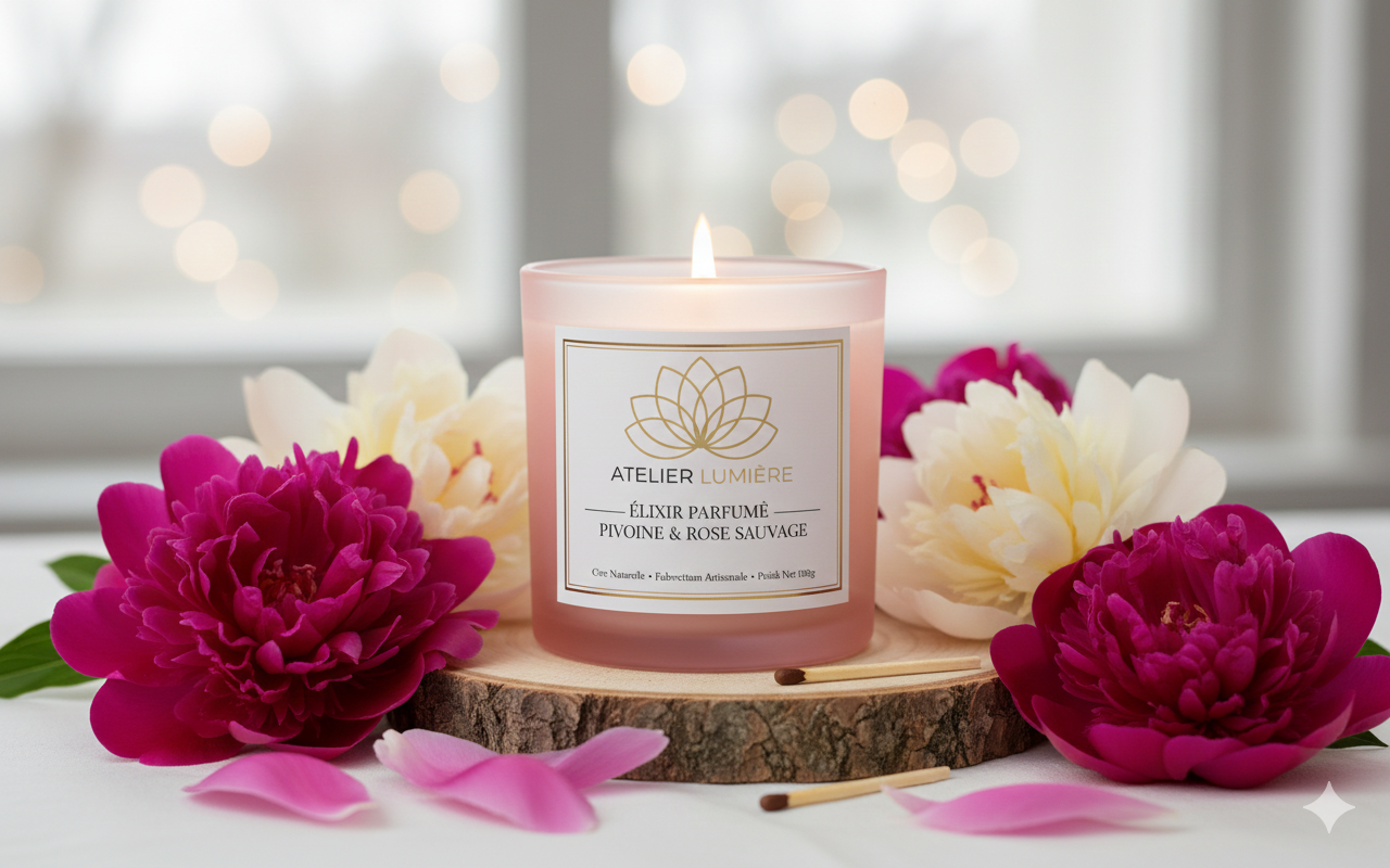 Bougie parfumée Pivoine & Rose Sauvage